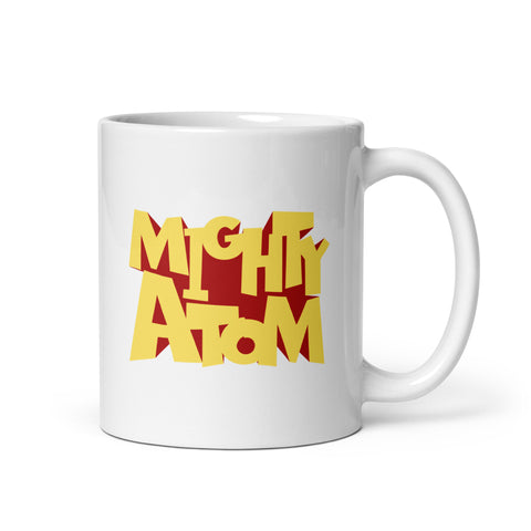 White glossy mug [ATM] RETRO ATOM