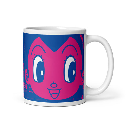 White glossy mug [ATM] CLOSE UP ATOM