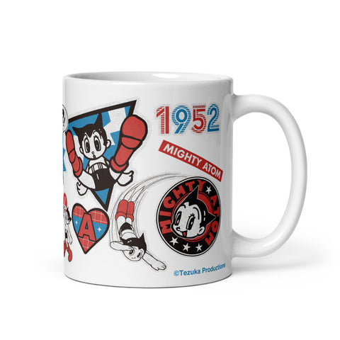 White glossy mug [ATM] STICKERS ATOM