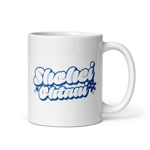 White glossy mug [500L] Shohei Ohtani Los Angeles D Simple Pop