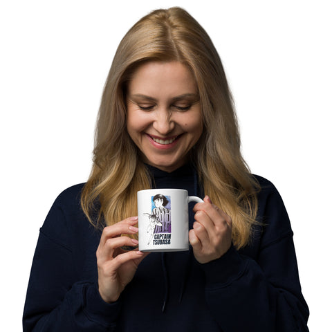 White glossy mug [CPT] TSUBASA Back